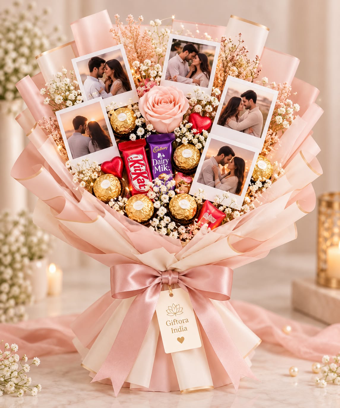 Giftora Our Story Personalized Chocolate Bouquet product photo