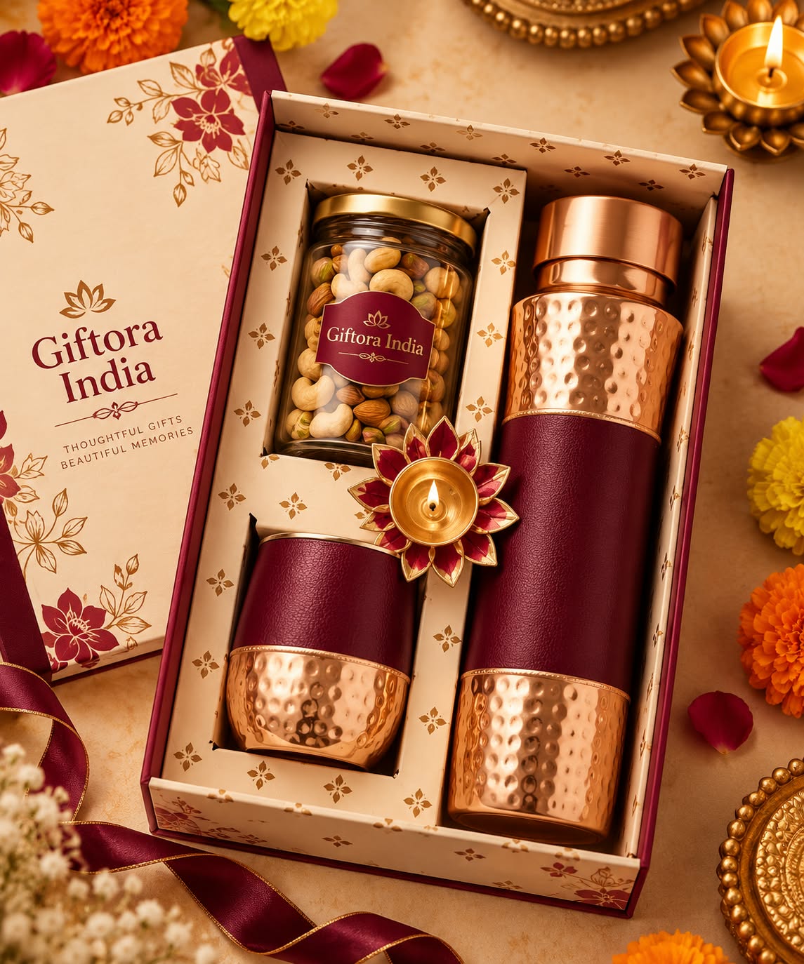 Giftora Copper Luxe Diwali Gift Set product photo