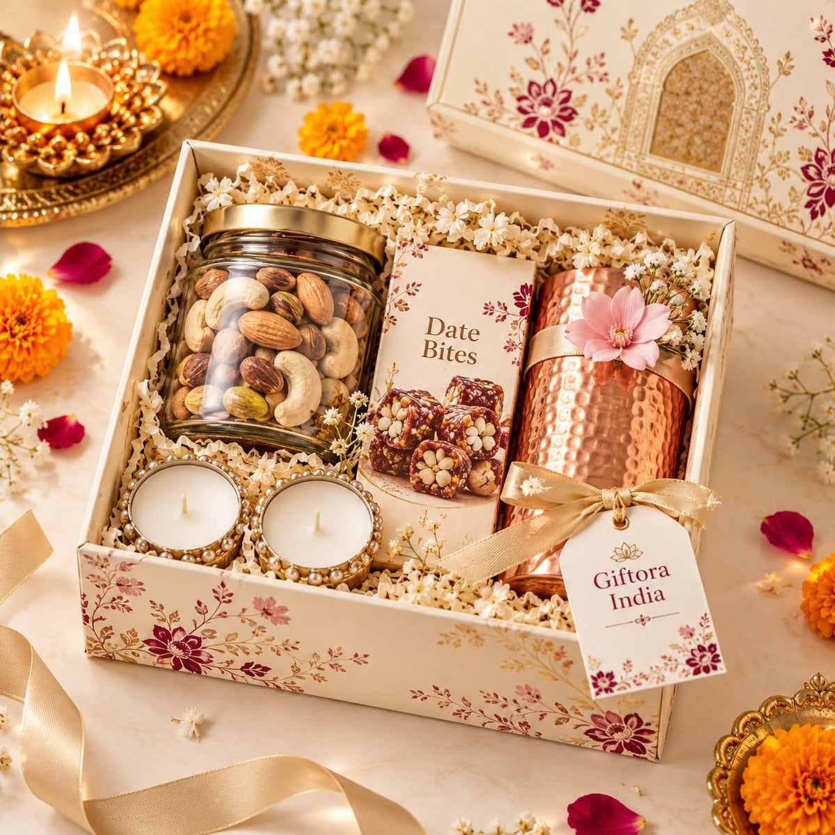 Giftora Diwali Dry Fruit & Date Bites Hamper product photo